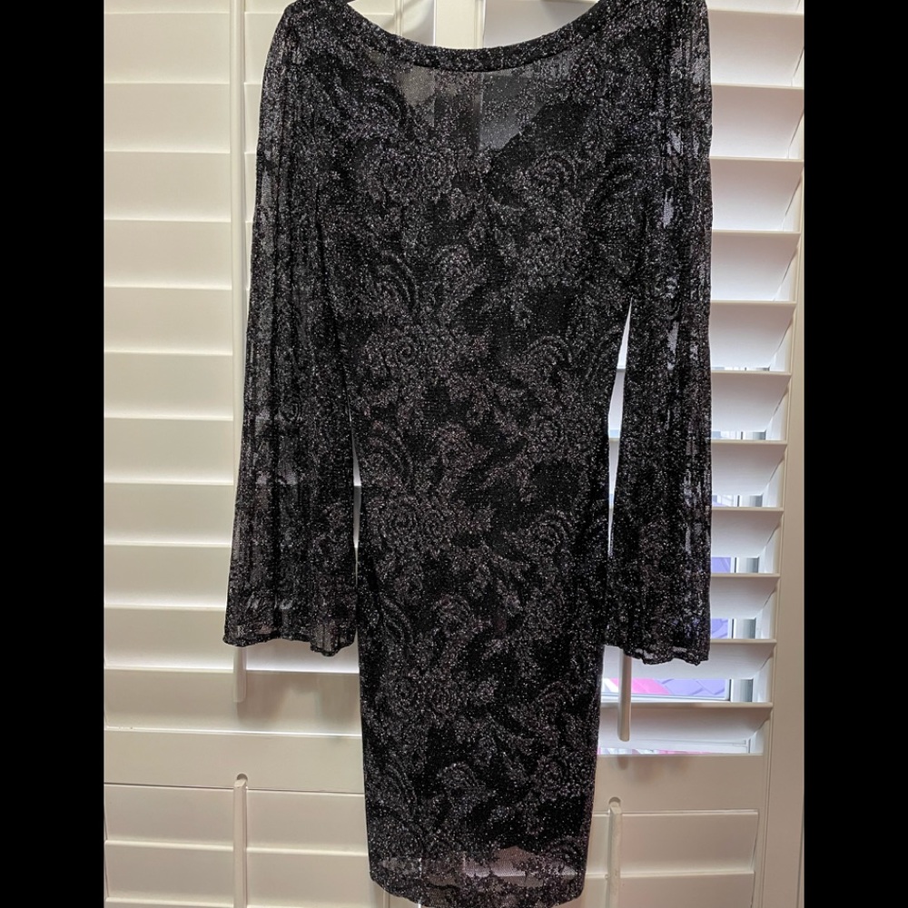 Laundry Black lace evening gown
